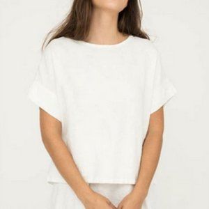 (Flaws) Elizabeth Suzann Georgia Tee - Ivory Linen